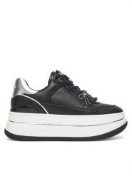 MICHAEL Michael Kors Sneakersy Hayes 43F5HYFS2L Czarny. Czarne obuwie sportowe damskie MICHAEL Michael Kors, ze skóry, bez zapięcia. Za 749.99 zł.