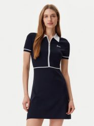 Guess Sukienka dzianinowa V5GK00 Z3D60 Granatowy Regular Fit. Niebieskie sukienki damskie Guess, z aplikacjami, z dzianiny, bez ramiączek. Za 369.99 zł.