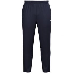 Tkane spodnie treningowe Jako One. Niebieskie spodnie sportowe damskie JAKO, l, bez wzorów, z materiału, na fitness i siłownię. Za 268.00 zł.