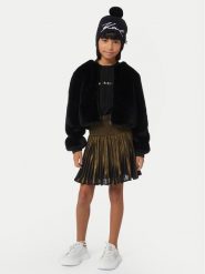 Karl Lagerfeld Kids Sukienka codzienna Z30189 S Czarny Regular Fit. Czarne sukienki dziewczęce Karl Lagerfeld Kids, bez wzorów, z syntetyku, bez ramiączek, proste. Za 309.99 zł.