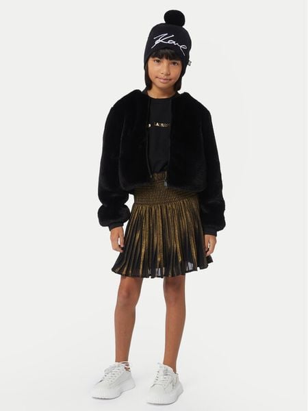 Karl Lagerfeld Kids Sukienka codzienna Z30189 D Czarny Regular Fit. Czarne sukienki dziewczęce Karl Lagerfeld Kids, bez wzorów, z syntetyku, bez ramiączek, proste. Za 479.99 zł.