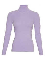 MOSS COPENHAGEN Sweter "Maile Rachelle" w kolorze fioletowym rozmiar: S/M. Różowe golfy damskie Moss Copenhagen, m, z wiskozy, bez kołnierzyka. Za 120.95 zł.