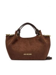 LOVE MOSCHINO Torebka JC4221PP0PKF131A Brązowy. Brązowe kuferki damskie Love Moschino, z materiału, bez dodatków. Za 919.99 zł.
