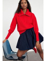 Trendyol Kardigan w kolorze czerwonym rozmiar: M. Czerwone kardigany damskie Trendyol, m, bez wzorów, prążkowane. Za 145.26 zł.