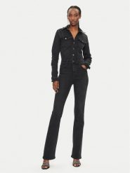 Liu Jo Kombinezon UF4093 Czarny Slim Fit. Czarne sukienki damskie Liu Jo, bez wzorów, z bawełny, bez ramiączek. Za 539.99 zł.