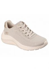 Buty SKECHERS BOBS SQUAD WAVES CURRENT Beżowy. Brązowe obuwie trekkingowe damskie Skechers, z materiału, bez zapięcia. Za 199.00 zł.