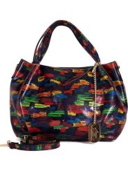 Anna Morellini Skórzana torebka "Anna Signature" ze wzorem - 27 x 20 x 13 cm rozmiar: onesize. Torebki klasyczne damskie Anna Morellini, z materiału, przez ramię, bez dodatków. Za 260.99 zł.