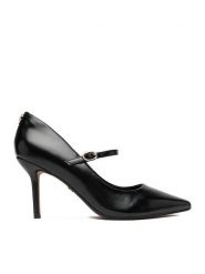 Nine West Szpilki CEO-CD25-321-1 Czarny. Czarne szpilki damskie Nine West, bez wzorów, ze skóry, bez obcasa, na szpilce, bez zapięcia. Za 249.99 zł.