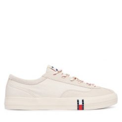 Tenisówki Tommy Hilfiger. Brązowe trampki damskie Tommy Hilfiger, bez wzorów, bez zapięcia. Za 369.99 zł.