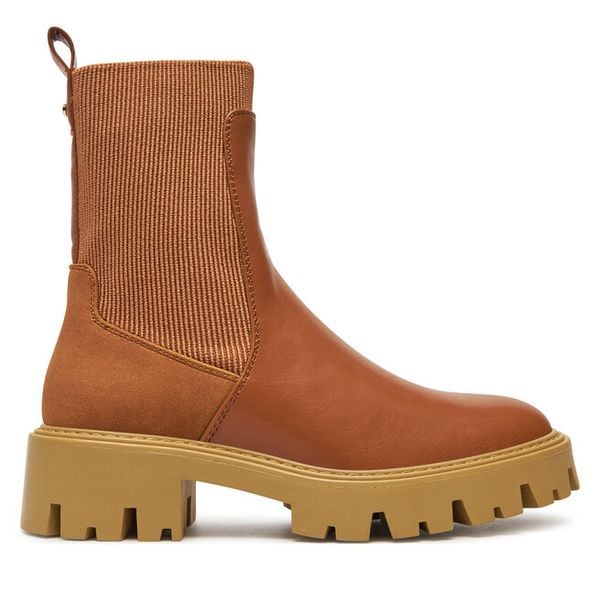 Botki ONLY. Brązowe botki damskie Only, bez obcasa, na płaskiej podeszwie, bez zapięcia. Za 199.99 zł.