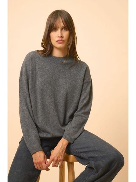 Just Cashmere Kaszmirowy sweter "Kayla" w kolorze antracytowym rozmiar: L. Czarne swetry klasyczne damskie Just Cashmere, l, z kaszmiru, bez kołnierzyka. Za 371.59 zł.