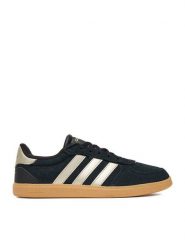 Adidas Sneakersy BREAKNET SLEEK JR0685 Granatowy. Niebieskie obuwie sportowe damskie Adidas, ze skóry, bez zapięcia. Za 259.99 zł.