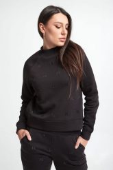 Bluza dresowa damska KARL LAGERFELD. Bluzy damskie KARL LAGERFELD, xs, bez wzorów, z dresówki, bez kaptura. W wyprzedaży za 660.87 zł.