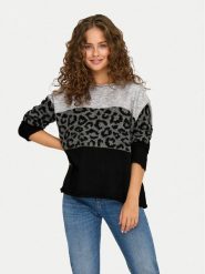 ONLY Sweter Jade 15294969 Szary Regular Fit. Szare swetry klasyczne damskie Only, m, z syntetyku, bez kołnierzyka. Za 149.99 zł.