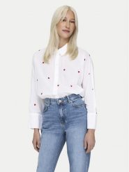 ONLY Koszula New 15283743 Biały Box Fit. Białe koszule damskie Only, m, bez wzorów, z bawełny, bez kołnierzyka, bez ramiączek. Za 119.99 zł.