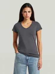 G-Star Koszulka w kolorze antracytowym rozmiar: XXS. Czarne bluzki damskie G-Star, xxs, bez wzorów, z bawełny, retro, bez kołnierzyka, bez ramiączek. Za 75.34 zł.