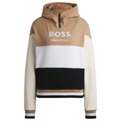 Bluza jeździecka z kapturem Boss Equestrian Faye. Białe bluzy damskie BOSS EQUESTRIAN, s, bez wzorów, z materiału, z kapturem. Za 635.80 zł.