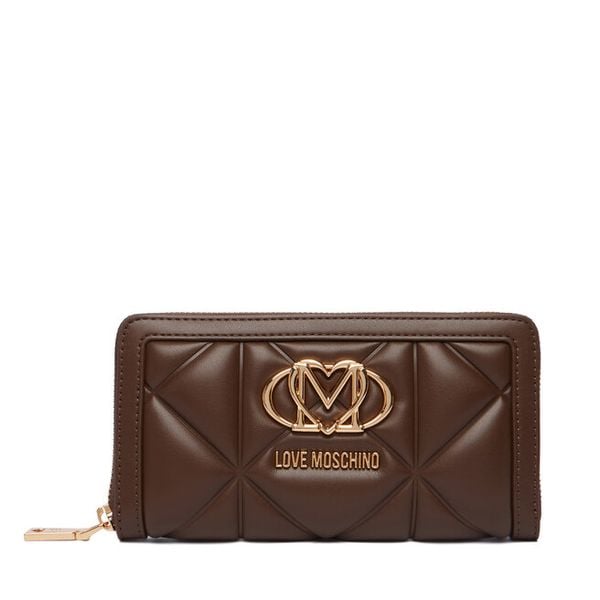 Portfel LOVE MOSCHINO. Brązowe portfele damskie Love Moschino, bez wzorów. Za 529.99 zł.