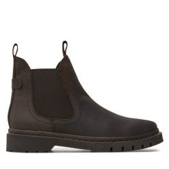 Sztyblety Tamaris. Brązowe botki damskie Tamaris, bez obcasa, na płaskiej podeszwie, bez zapięcia. Za 309.99 zł.