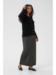 KAFFE curve Kardigan w kolorze czarnym rozmiar: L. Czarne kardigany damskie KAFFE curve, l, bez wzorów. Za 121.80 zł.