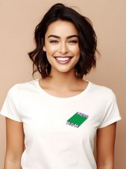 WOOOP Koszulka "Hero Mom" w kolorze białym rozmiar: S. Białe bluzki damskie Wooop, s, bez wzorów, z bawełny, bez kołnierzyka, bez ramiączek. Za 56.99 zł.