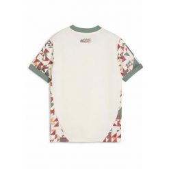Młodzieżowa koszulka Palermo F.C. 24/25 PUMA Warm White Eucalyptus Green. Biała bluzki damskie Puma, m, bez wzorów, młodzieżowe, bez kołnierzyka, bez ramiączek. Za 359.00 zł.