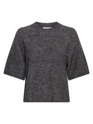 MOSS COPENHAGEN Sweter "Milania" w kolorze szarym rozmiar: L/XL. Szare swetry klasyczne damskie Moss Copenhagen, l, ze splotem, bez kołnierzyka. Za 165.99 zł.