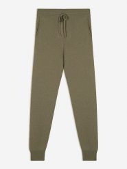 Just Cashmere Kaszmirowe spodnie w kolorze khaki rozmiar: M. Brązowe spodnie materiałowe damskie Just Cashmere, bez wzorów, z kaszmiru. Za 456.99 zł.