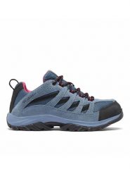Columbia Skórzane buty turystyczne "Crestwood™" w kolorze niebieskim rozmiar: 37. Niebieskie obuwie trekkingowe damskie Columbia, z gumy, bez zapięcia. Za 188.40 zł.