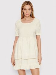 DeeZee Sukienka codzienna Maggie 3FB059 Beżowy Regular Fit. Brązowe sukienki damskie DeeZee, bez wzorów, z syntetyku, bez ramiączek. Za 129.99 zł.
