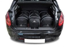 Torby Do Bagażnika Fiat Bravo 2006-2015 3Szt Kjust. Czarne torby podróżne KJUST, bez wzorów, z kauczuku. Za 944.00 zł.