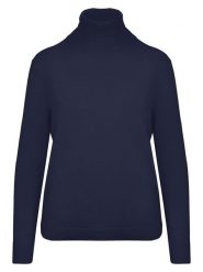 Malo Optimum Golf w kolorze granatowym rozmiar: L. Niebieskie golfy damskie Malo Optimum, l, bez wzorów, z kaszmiru, bez ramiączek. Za 300.92 zł.