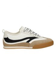 Wojas Skórzane sneakersy w kolorze kremowo-czarno-jasnobrązowym rozmiar: 39. Brązowe obuwie sportowe damskie Wojas, bez zapięcia, Adidas Advantage. Za 230.95 zł.
