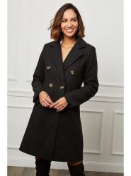 L'armoire de Suzette Płaszcz przejściowy w kolorze czarnym rozmiar: 34. Czarne płaszcze damskie L'armoire de Suzette, l, bez wzorów, bez kaptura. Za 227.45 zł.