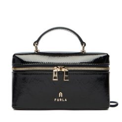Torebka Furla. Czarne torebki klasyczne damskie Furla, bez dodatków. Za 1,039.00 zł.