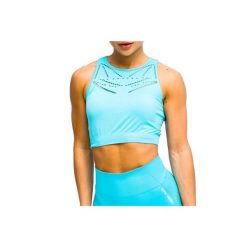 Biustonosz sportowy damski GymHero Venice Beach Top Short Bra. Niebieskie biustonosze sportowe damskie Gym Hero, bez wzorów. Za 69.99 zł.