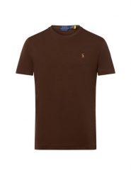 Polo Ralph Lauren Koszulka damska Kobiety Bawełna brązowy jednolity, M. Brązowe koszulki damskie Polo Ralph Lauren, m, bez wzorów, z bawełny, bez kołnierzyka, bez ramiączek. Za 419.95 zł.