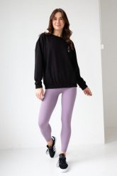Bluza dresowa damska dłuższa 2skin I love pilates black. Czarne bluzy damskie 2SkIN, uniwersalny, bez wzorów, z bawełny, bez kaptura. Za 249.00 zł.