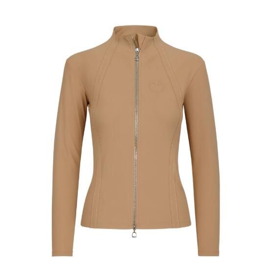 Bluza jeździecka techniczna Summer Equus. Brązowe bluzy damskie EQUUS BRAND, l, bez wzorów, z materiału, bez kaptura. Za 169.00 zł.