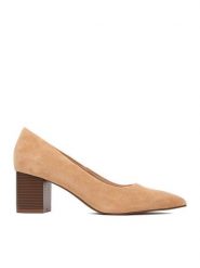 JENNY Czółenka CEO-R26SS09209 Beżowy. Brązowe czółenka damskie Jenny, bez wzorów, z materiału, bez obcasa. Za 129.99 zł.