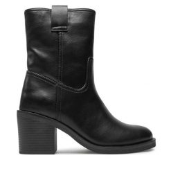 Botki Call It Spring. Czarne botki damskie Call it Spring, bez obcasa, na słupku, bez zapięcia. Za 359.99 zł.