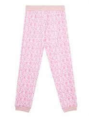 Guess Spodnie dresowe J5YQ13 KAD74 Różowy Regular Fit. Czerwone spodnie dresowe dziewczęce Guess, z aplikacjami, z bawełny. Za 139.99 zł.