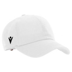 Biała czapka baseballowa Macron Dart (x5). Białe czapki z daszkiem damskie Macron, bez wzorów, z materiału. Za 307.50 zł.