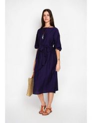 William de Faye Sukienka w kolorze granatowym rozmiar: 40. Niebieskie sukienki damskie William de Faye, bez wzorów, z tkaniny, klasyczne, bez ramiączek. Za 153.71 zł.