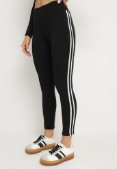 Czarne Legginsy z Ozdobnymi Lampasami Janiaima. Czarne legginsy damskie Born2be, l, bez wzorów, z jeansu. Za 29.99 zł.