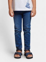 Mayoral Jeansy 548 Granatowy Slim Fit. Niebieskie jeansy dziewczęce Mayoral, bez wzorów, z bawełny. Za 69.99 zł.