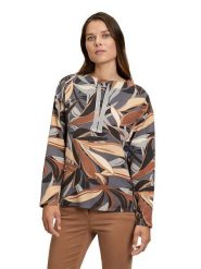 Betty Barclay Bluza w kolorze brązowo-szaro-beżowym rozmiar: 42. Brązowe bluzy damskie Betty Barclay, bez wzorów, bez kaptura. Za 100.28 zł.