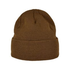 Czapka Z Dzianiny O Wysokiej Gramaturze. Białe czapki damskie BUILD YOUR BRAND, bez wzorów, z dzianiny. Za 38.99 zł.