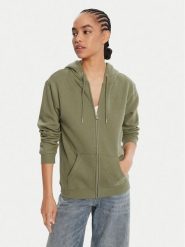 Roxy Bluza Surf Stoked Zipped Brushed ERJFT05022 Zielony Regular Fit. Zielone bluzy damskie Roxy, l, bez wzorów, z bawełny, bez kaptura. Za 239.99 zł.