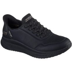 Adidasy Skechers Bobs Squad 4 - Key Look, Kobiety. Czarne obuwie sportowe damskie Skechers, ze skóry ekologicznej, bez zapięcia, na fitness i siłownię. Za 359.99 zł.